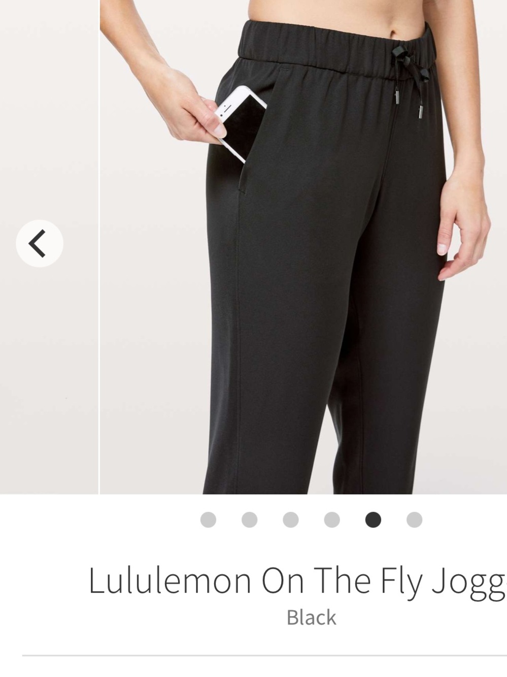 lululemon athletica Black On The Fly Joggers